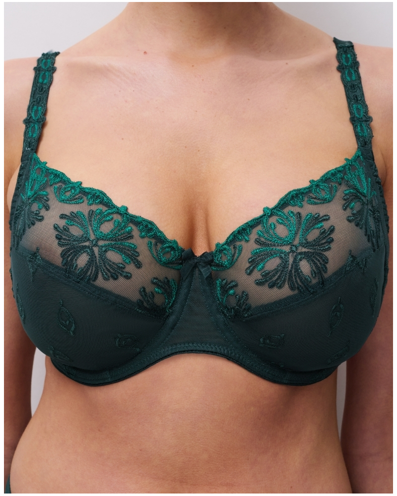 3 parts bra Chantelle Champs-Elysées (Vert Eden)