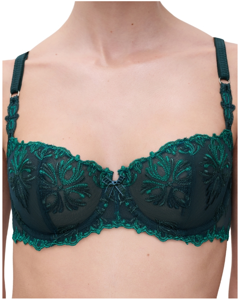 Demi balcony bra Chantelle Champs-Elysées (Vert Eden)