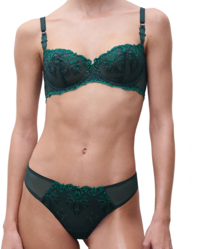 Soutien-gorge corbeille balconnet Chantelle Champs-Elysées (Vert Eden)