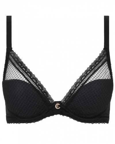 Sujetador preformado plunge Chantelle Romance (Negro)