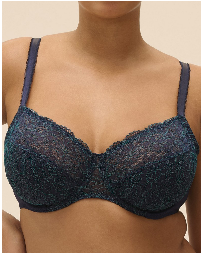 Soutien-gorge armature emboîtant Simone Pérèle Poème (Saphir)