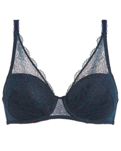 Soutien-gorge spacer décolleté carré Simone Pérèle Poème (Saphir)