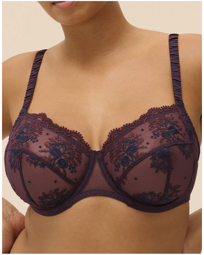 Soutien-gorge armature emboîtant Simone Pérèle Intrigue (Figue)