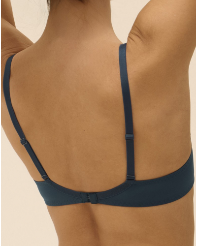Soutien-gorge armature décolleté plongeant Simone Pérèle Saga (Bleu prestige)