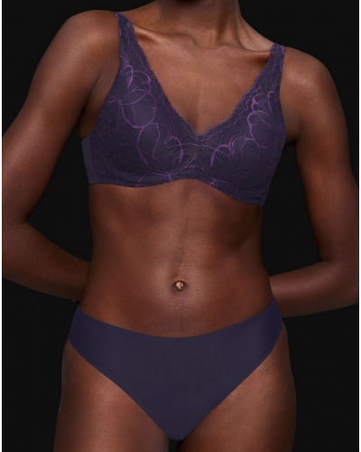 Culotte taille haute Triumph Body Make-Up Illusion Lace (Prussian Blue)