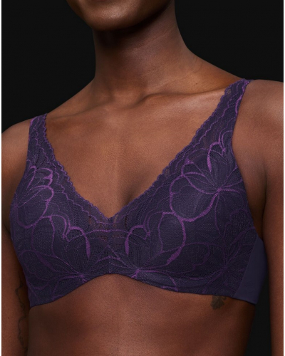 Underwired push-up bra Triumph Body Make-Up Illusion Lace (Prussian Blue)