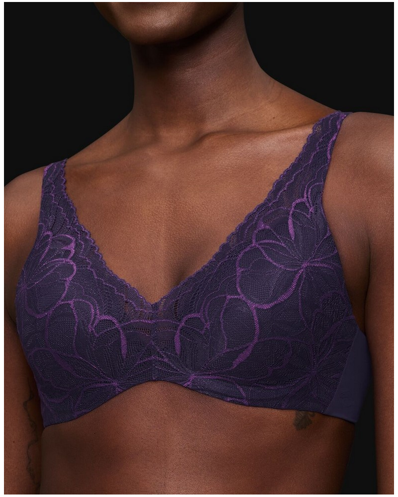 Soutien-gorge ampliforme armatures Triumph Body Make-Up Illusion Lace (Prussian Blue)