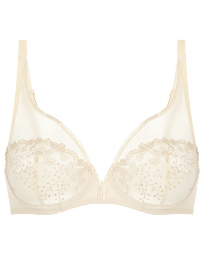 Soutien-gorge armature décolleté plongeant Simone Pérèle Délice (Beige topaze)