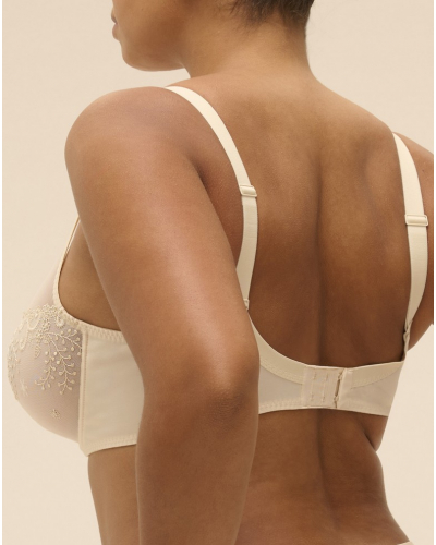 Soutien-gorge armature décolleté plongeant Simone Pérèle Délice (Beige topaze)