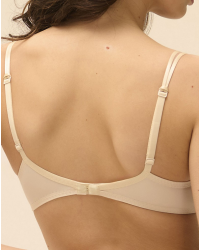 Squared neckline spacer bra Simone Pérèle Délice (Beige topaze)