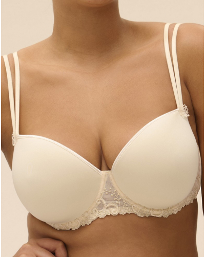 Sujetador con escote cuadrado Simone Pérèle Délice (Beige topaze)