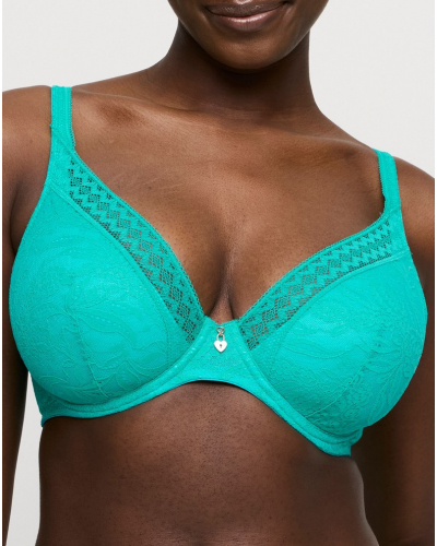 Sujetador plunge de media espuma Prima Donna Twist Palermo (Sunny Teal)