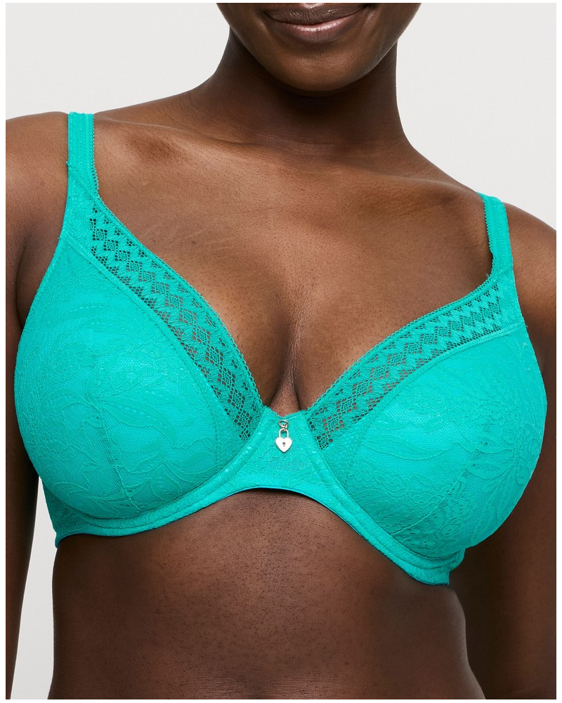 Sujetador plunge de media espuma Prima Donna Twist Palermo (Sunny Teal)