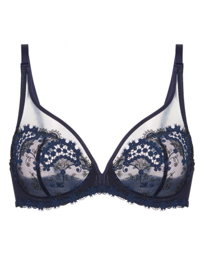 Sujetador con aros y escote Simone Pérèle Wish (Saphir)