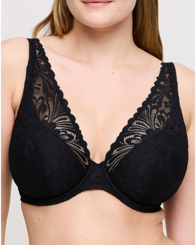 Padded plunge bra Prima Donna Twist Rupi (Black)