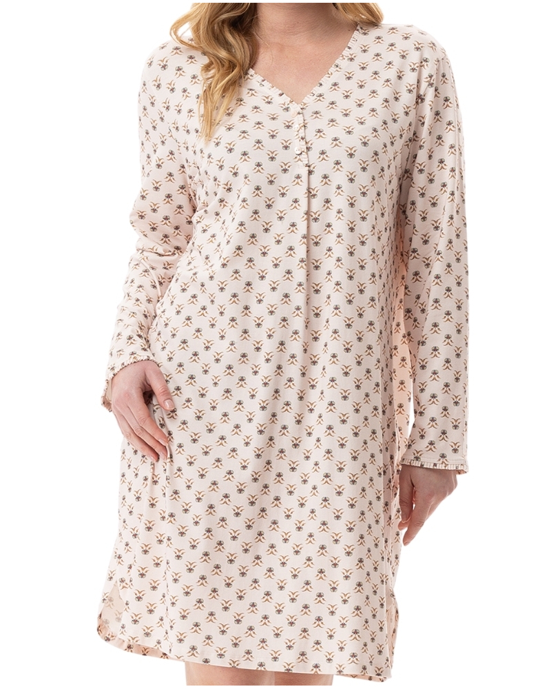 Le Chat Tea Time jersey nightdress (Multicolour)