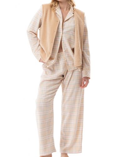 Pijama con trama y urdimbre Le Chat Montauk (Multicolor)