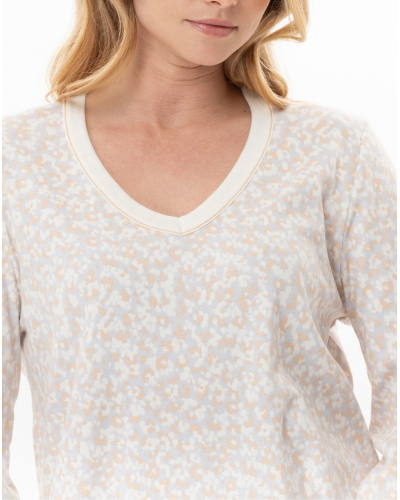 Pyjamas Interlock 100% cotton Le Chat Linette (Multicolore)