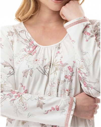 Chemise de nuit jersey Le Chat Kelly (Multicolore)