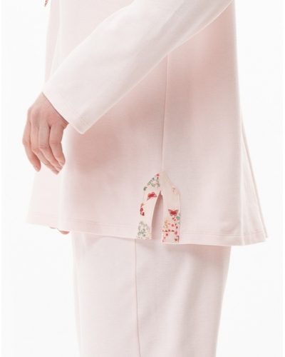 Pyjama Interlock 100% coton Le Chat Georgia (Rose)