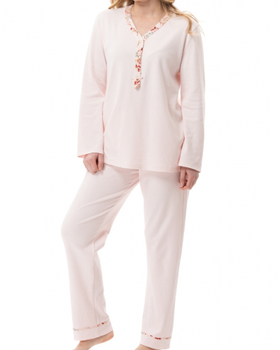 Pijama Interlock 100% algodón Le Chat Georgia (Rose)