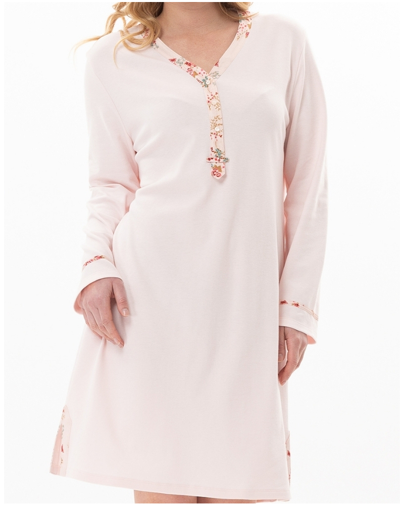 Camisón Le Chat Georgia 100% algodón Interlock (Rose)