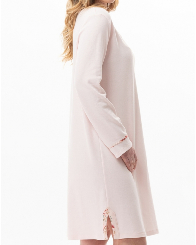 Nightdress Interlock 100% cotton Le Chat Georgia (Rose)