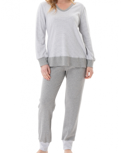 Pijama Interlock 100% algodón Le Chat Flocon (Gris Chiné)