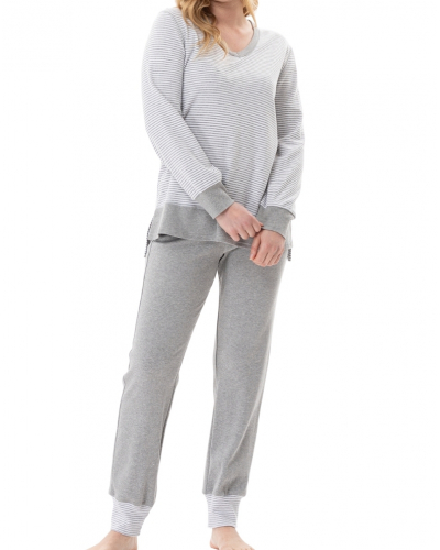 Pijama Interlock 100% algodón Le Chat Flocon (Gris Chiné)