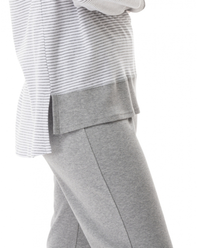 Pijama Interlock 100% algodón Le Chat Flocon (Gris Chiné)