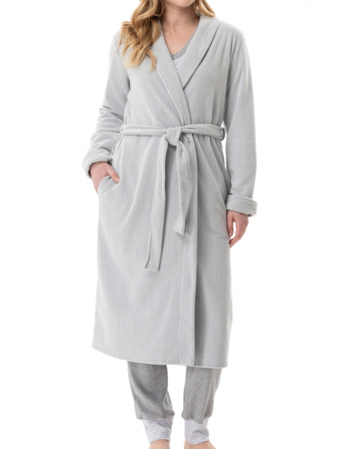 Pyjama Interlock 100% coton Le Chat Flocon (Gris Chiné)