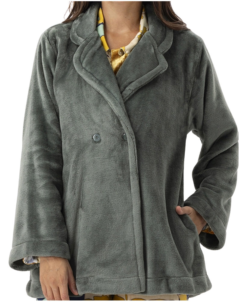 Veste manches longues Le Chat Essentiel (Lichen)