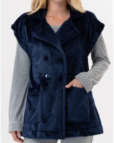 Veste boutonnée Le Chat Essentiel (Marine)