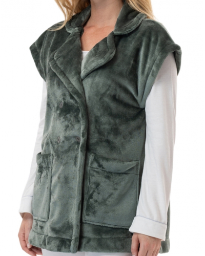 Veste boutonnée Le Chat Essentiel (Lichen)