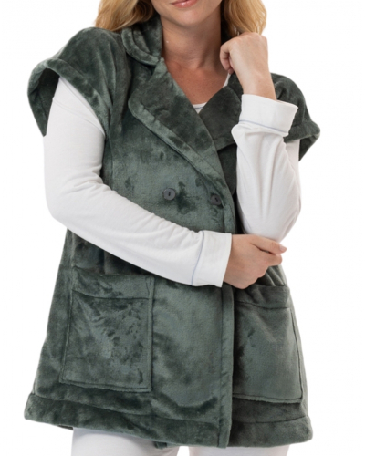 Veste boutonnée Le Chat Essentiel (Lichen)