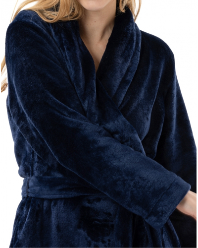 Bathrobe Le Chat Essentiel (Marine)