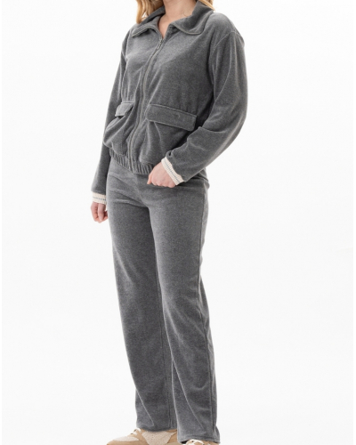 Set Velvet Le Chat Contry (Anthracite Chiné)