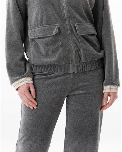 Ensemble Velours Le Chat Country (Anthracite Chiné)