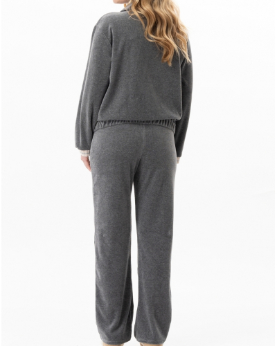 Juego de terciopelo Le Chat Country (Anthracite Chiné)