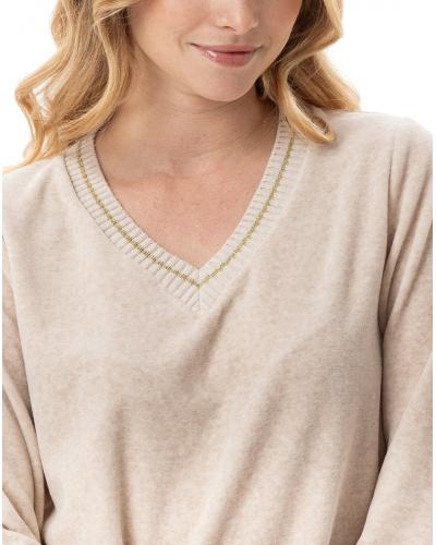 Set Velvet Le Chat Contry (Beige Chiné)