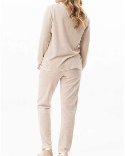 Set Velvet Le Chat Contry (Beige Chiné)