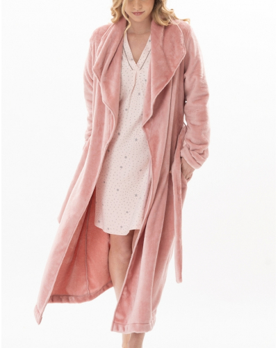 Camisón Le Chat Cosy 100% algodón Interlock (Rose/Gris)