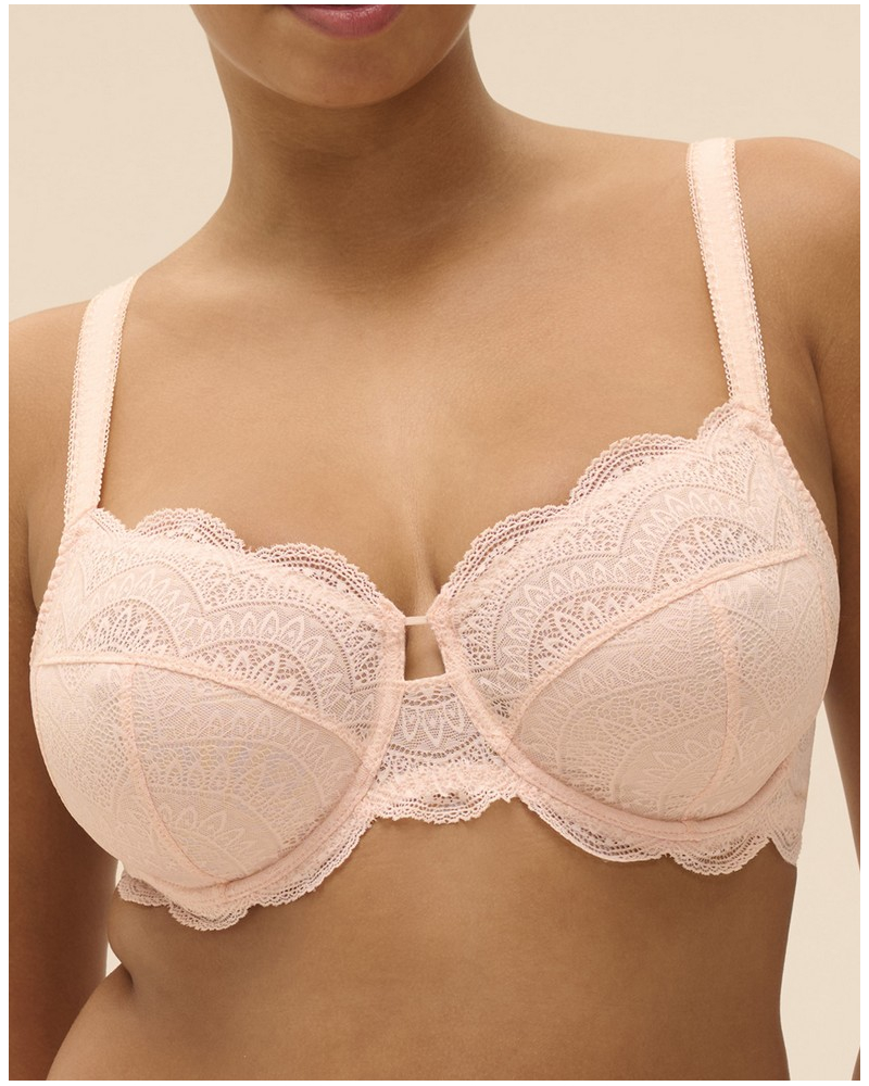 Soutien-gorge armatures emboîtant Simone Pérèle Karma (Poudre Pétale)
