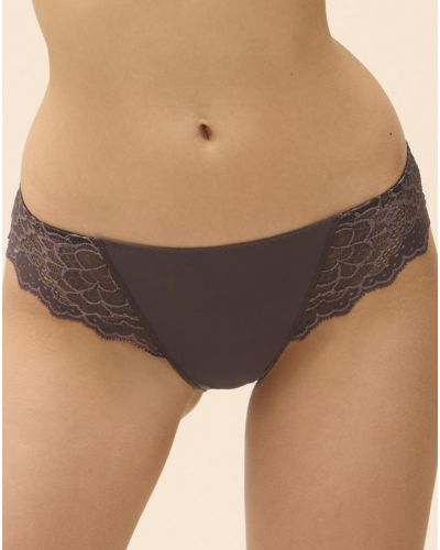 Slip Simone Pérèle Caresse (Gris Graphite)