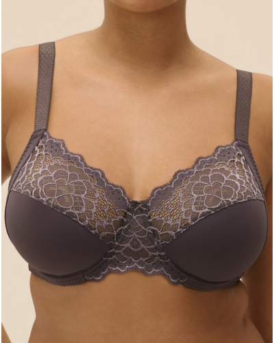 Soutien-gorge armature emboîtant Simone Pérèle Caresse (Gris graphite)