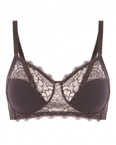 Soutien-gorge sans armatures structuré Simone Pérèle Caresse (Gris graphite)