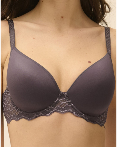 Sujetador plunge spacer Simone Pérèle Caresse (Gris graphite)