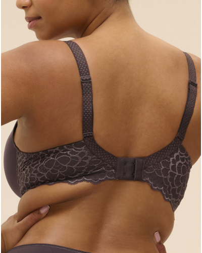 Soutien-gorge spacer décolleté plongeant Simone Pérèle Caresse (Gris graphite)