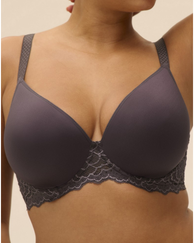 Soutien-gorge spacer décolleté plongeant Simone Pérèle Caresse (Gris graphite)