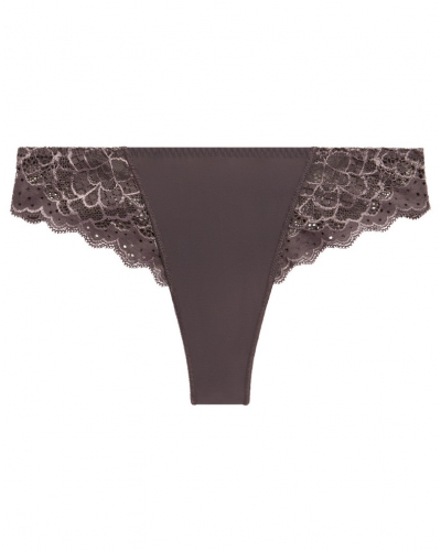 Tanga Simone Pérèle Caresse (Gris graphite)